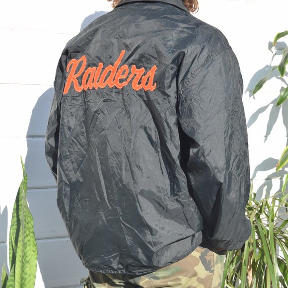 Vintage 1990's Raiders Windbreaker - Picture 4 of 5